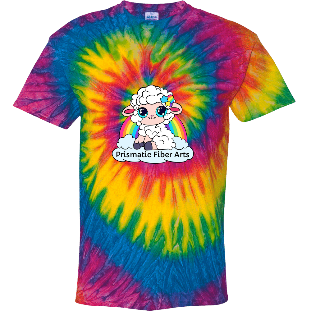 Prismatic Fiber Arts Logo Youth Tie Dye