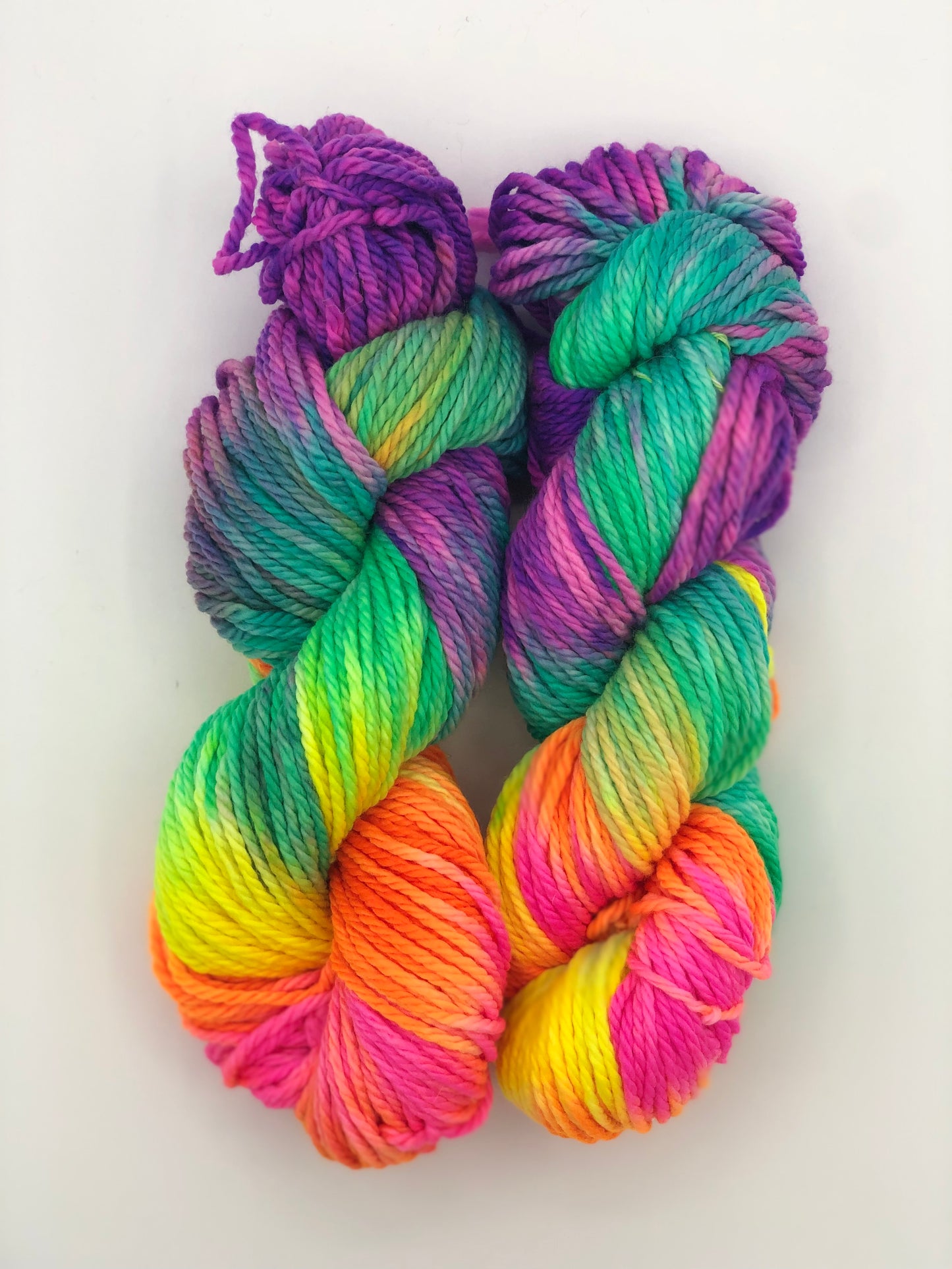 Purple Rainbow Chunky Yarn