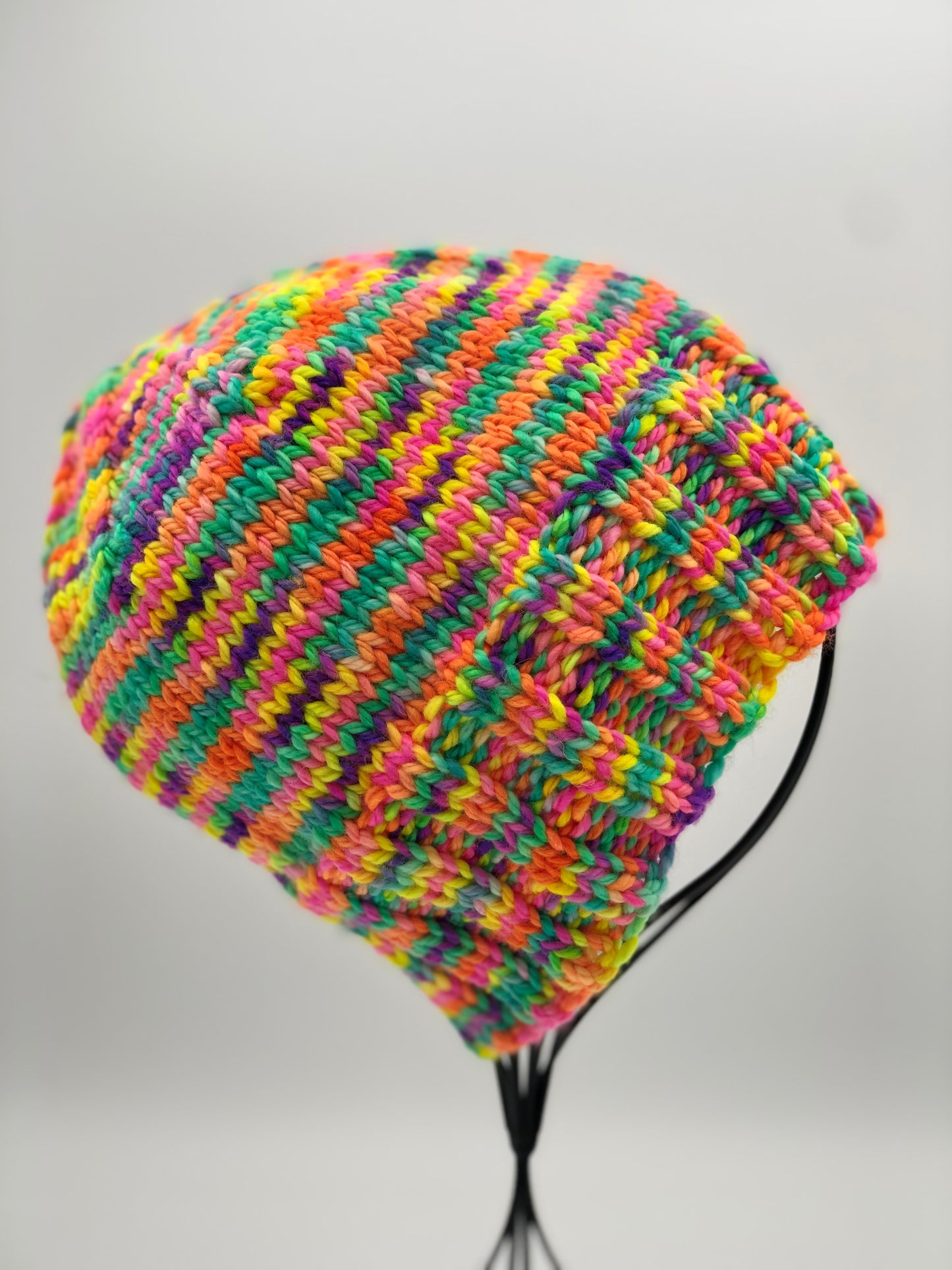 Hot Pink Rainbow Beanie