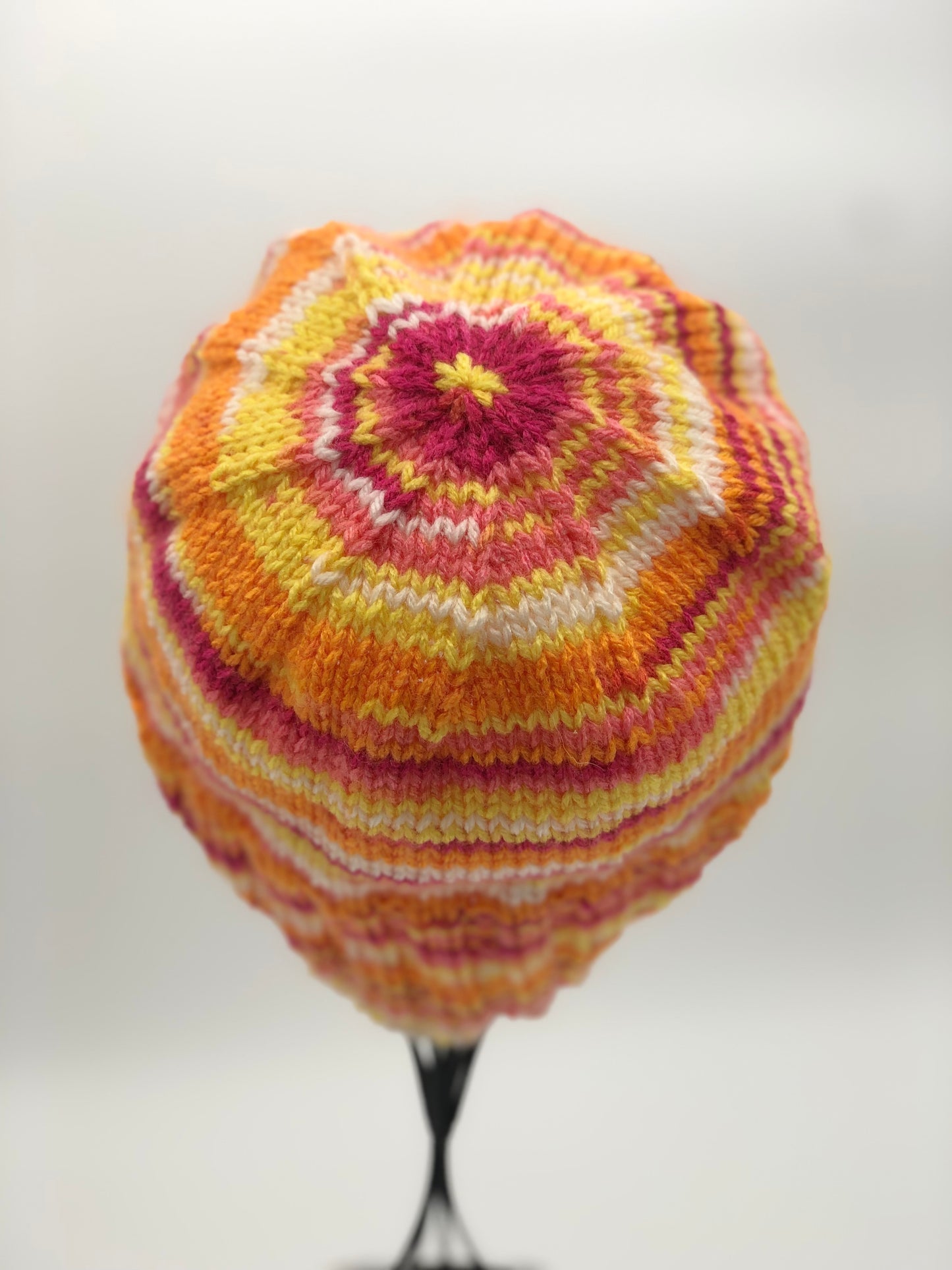 Strawberry Candy Corn Beanie - Back View