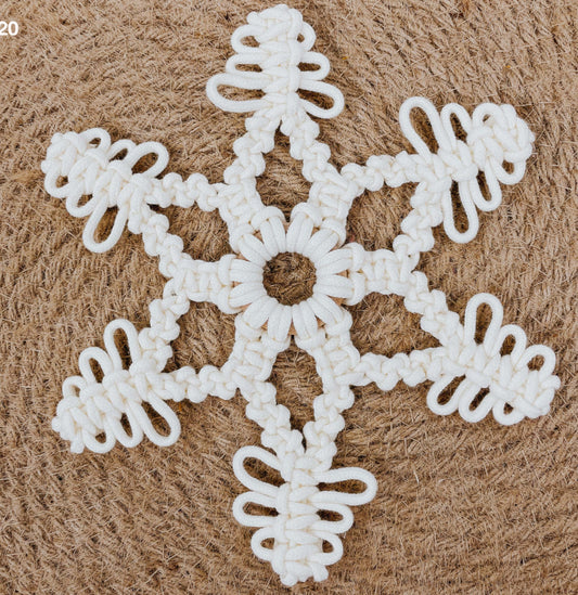 DIY Macrame Snowflake