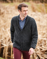 Men's Cardigan in Bonus Aran