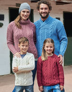 Sweaters for the Family in Hayfield Bonus Aran