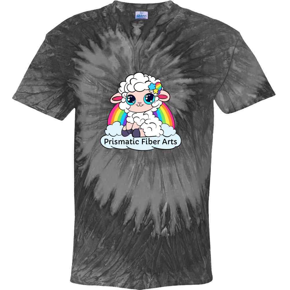 Prismatic Fiber Arts Logo Adult Tie Dye